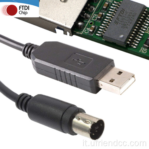 FT232RL/RS232 personalizzato da USB a 8pin Din Serial Cavo
